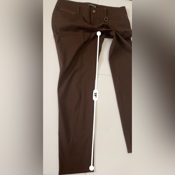 Lauren Ralph Lauren Women's Brown  Straight Leg Dress Pants Size 8 - Picture 4 of 8